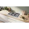 Bosch Serie 4 PGQ7B5K90 dujinė kaitlentė nerūdijantis plienas įmontuojama 75 cm 5 zonos
