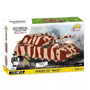 Cobi Konstruktorius Panzer VIII Maus 1:35 modelis COBI-3138, detalizuota karinės technikos replika