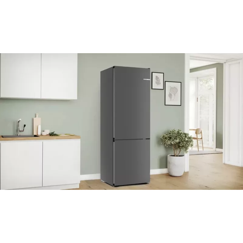 Šaldytuvas su šaldikliu Bosch Serie 4 KGN49OCAF, laisvai pastatomas, 440 L bendras, antracitas, No Frost