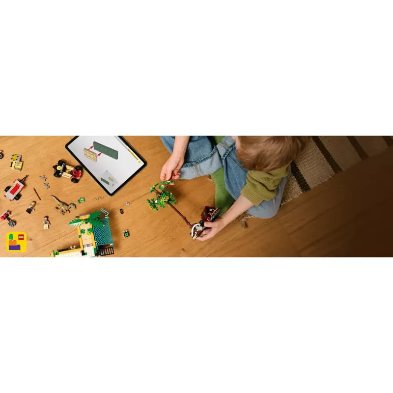 LEGO Jurassic World rinkinys 76973 — Raptor ir Titanosaurus su 3 figūrėlėmis, 582 detalės, nuo 7 metų