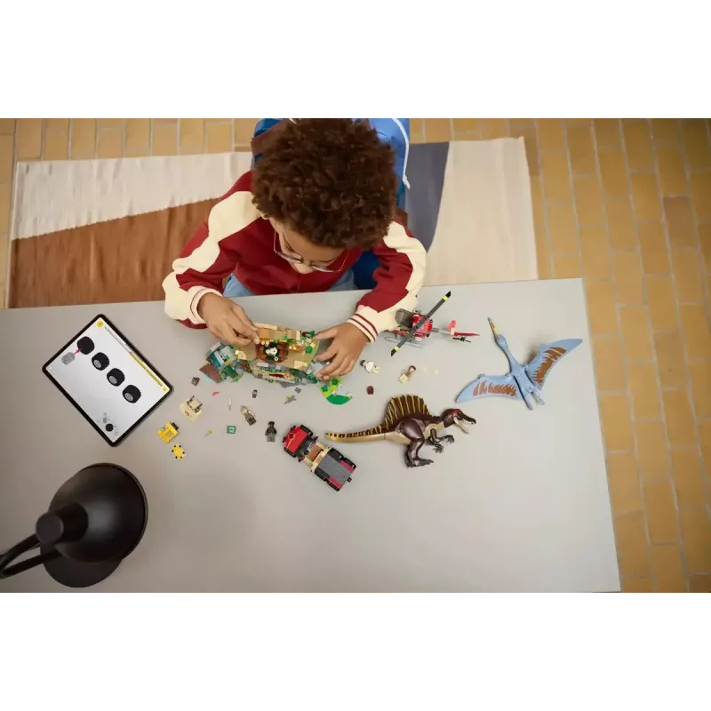LEGO Jurassic World Oro misija su Kecalkoatlu ir Spinozauru 76976 — 984 detalės, 4 minifigūrėlės, nuo 8 metų