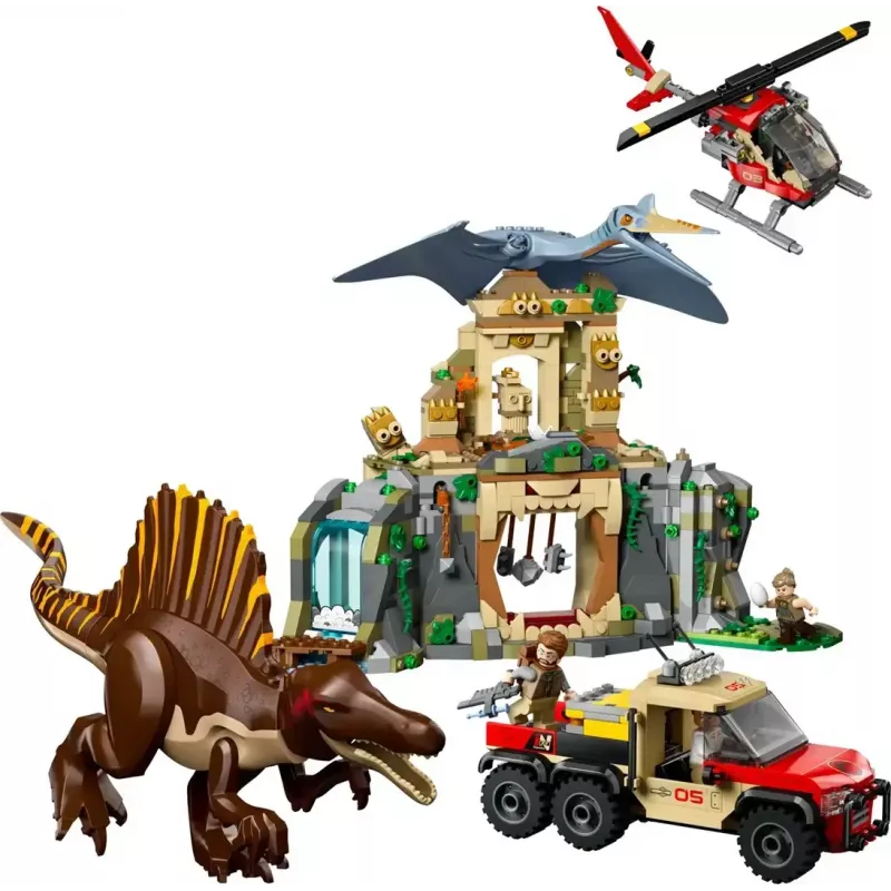 LEGO Jurassic World Oro misija su Kecalkoatlu ir Spinozauru 76976 — 984 detalės, 4 minifigūrėlės, nuo 8 metų