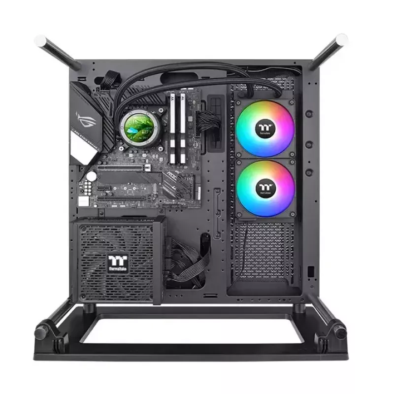 Skysčio aušinimo komplektas Thermaltake CL-W414-PL12SW-A 12 cm Juodas