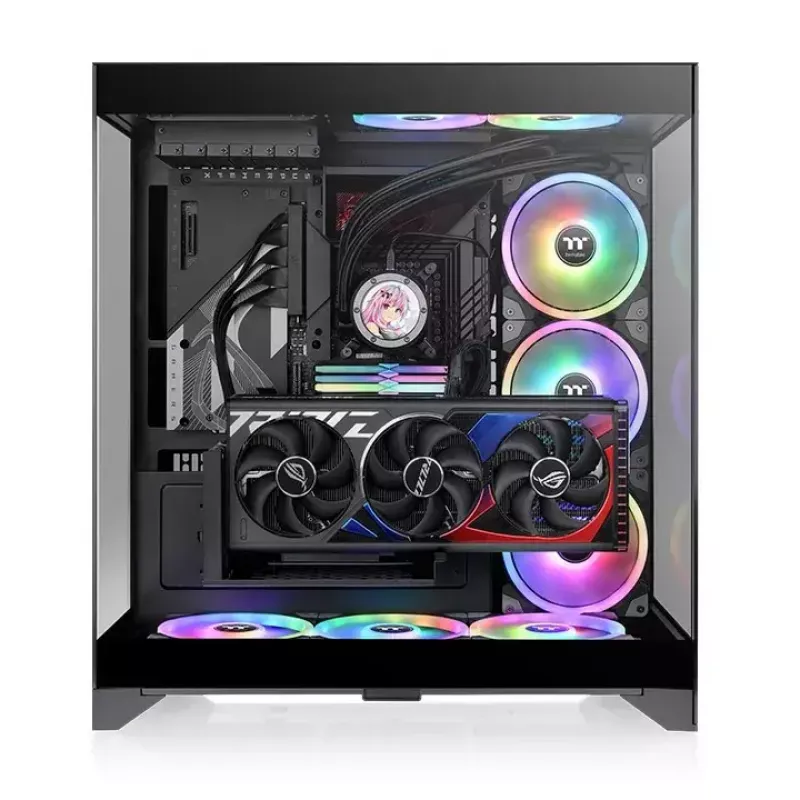 PC korpusas Thermaltake CTE E550 TG Midi Tower Juodas