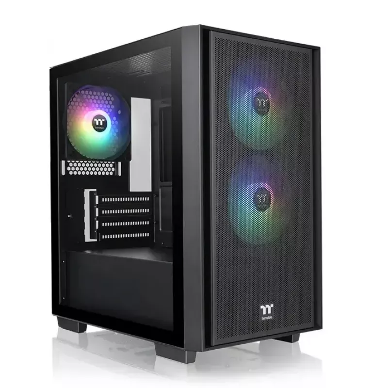 Korpusas Thermaltake Versa H16 TG ARGB Micro Tower Juodas