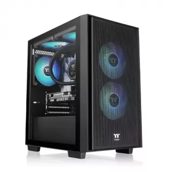 Korpusas Thermaltake Versa H16 TG ARGB Micro Tower Juodas
