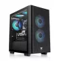 Korpusas Thermaltake Versa H16 TG ARGB Micro Tower Juodas