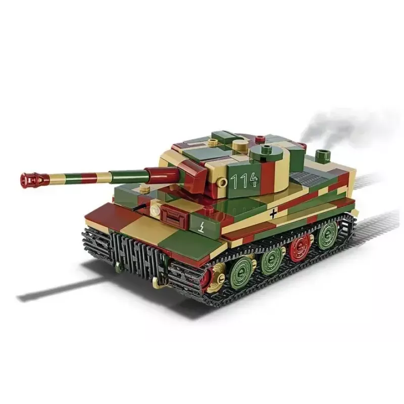Konstrukcinis modelis Cobi Pz.Kpfw. VI Tiger Ausf. E 1:35 masteliu, detalūs blokeliai