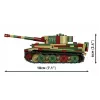 Konstrukcinis modelis Cobi Pz.Kpfw. VI Tiger Ausf. E 1:35 masteliu, detalūs blokeliai