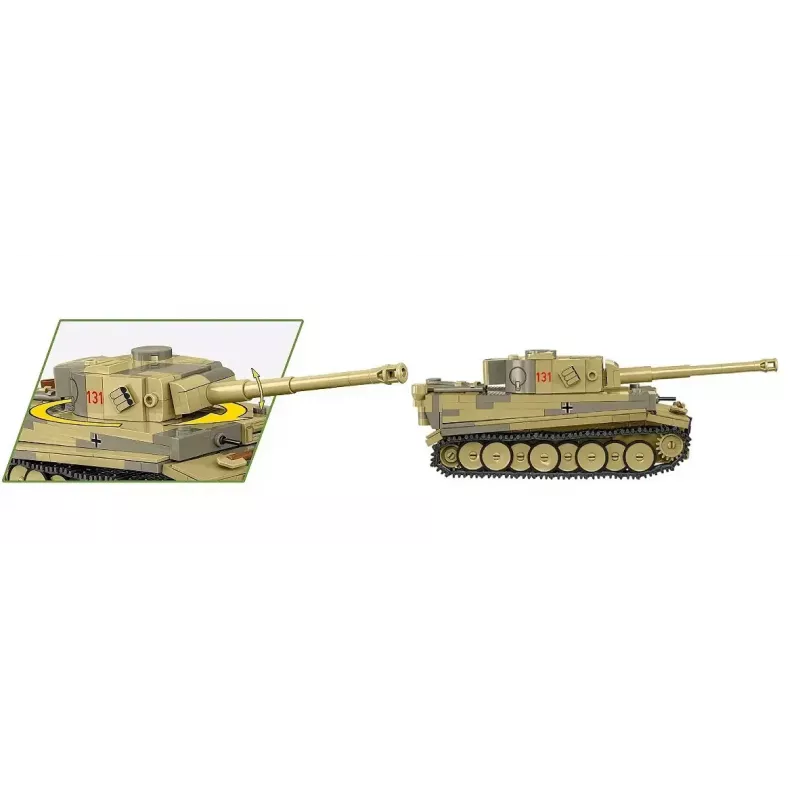 Konstruktorius Cobi Panzer VI Tiger I 442 detalės modelis COIB-2734