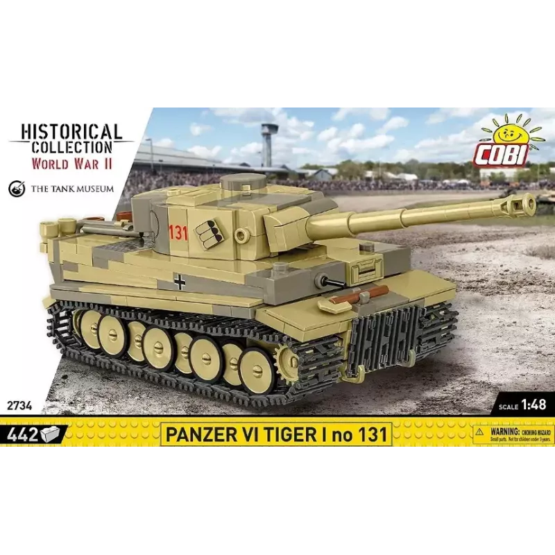 Konstruktorius Cobi Panzer VI Tiger I 442 detalės modelis COIB-2734