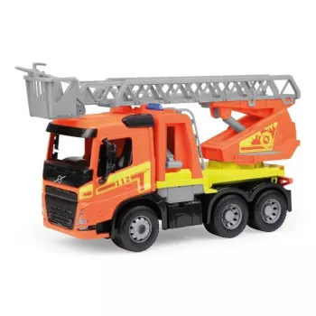 Žaislinis gaisrinis automobilis Lena Volvo FMX Vehicle Worxx su kopėčiomis, modelis 04625