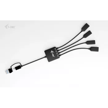 i-tec USB-C/USB-A kabelinis HUB 4 prievadai (2x USB-C, 2x USB-A)