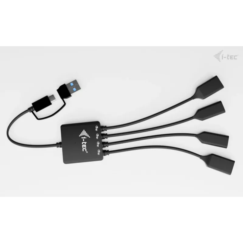 i-tec USB-C/USB-A kabelinis HUB 4 prievadai (2x USB-C, 2x USB-A)