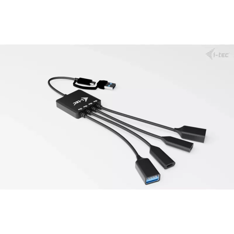 i-tec USB-C/USB-A kabelinis HUB 4 prievadai (2x USB-C, 2x USB-A)