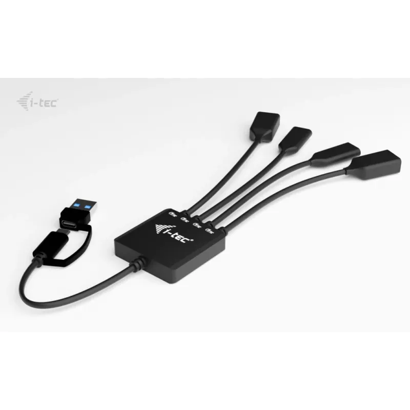 i-tec USB-C/USB-A kabelinis HUB 4 prievadai (2x USB-C, 2x USB-A)