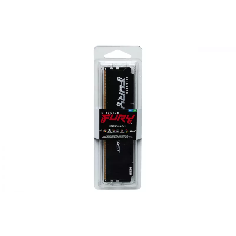 Kingston FURY Beast 64GB (2x32GB) DDR5 5600MT/s CL40 atminties rinkinys, juodas