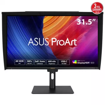 ASUS ProArt PA32UCE monitor kompiuterinis 80 cm (31,5 colio) 3840 x 2160 pikselių 4K Ultra HD LED juodas