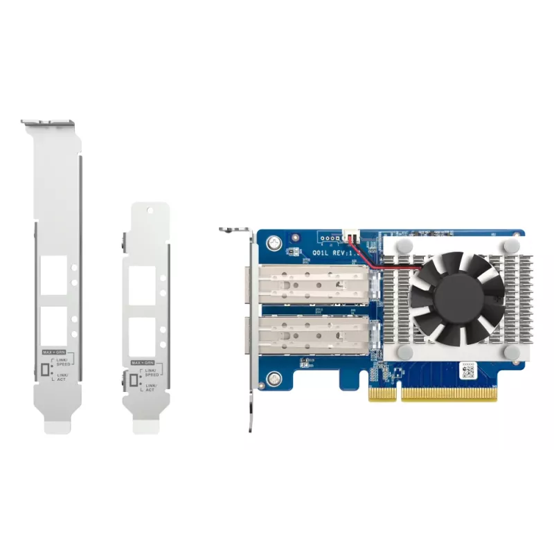 QNAP QXG-10G2SF-NXE dviejų prievadų 10GbE SFP+ tinklo plokštė