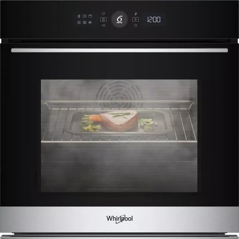Whirlpool WOI5S8HM1SXA 73 L juoda, nerūdijantis plienas