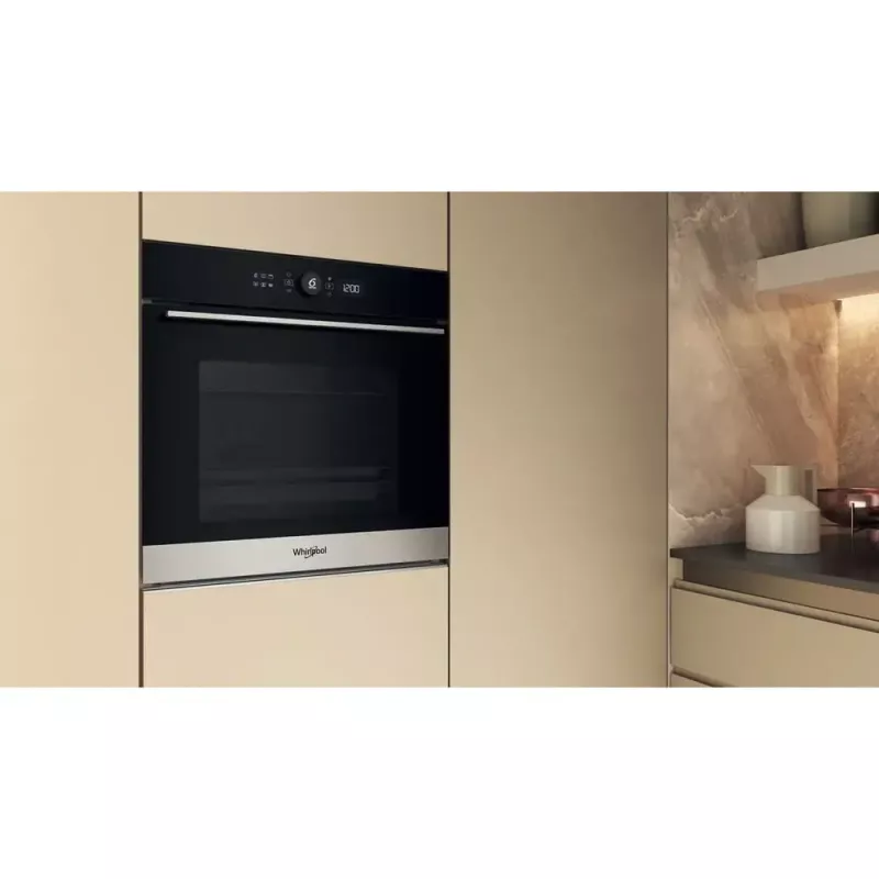 Whirlpool WOI5S8HM1SXA 73 L juoda, nerūdijantis plienas