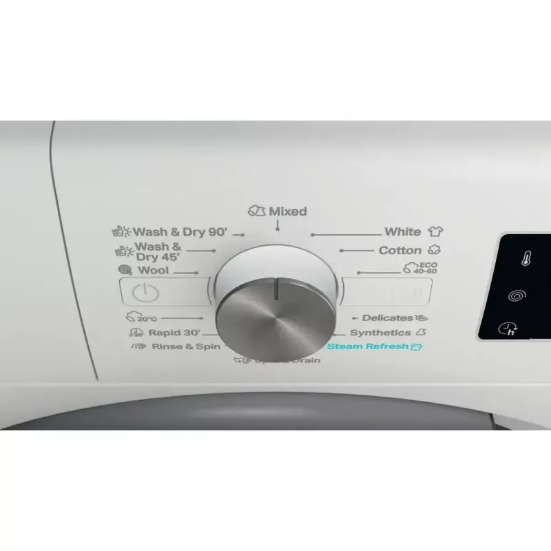 Skalbimo džiovinimo mašina WHIRLPOOL FFWDB 864489 SV EE priekinio pakrovimo 6 kg 1400 RPM balta