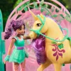 Unicorn Academy, Ava lėlė ir spalvą keičianti Leaf arklidės žaidimų rinkinys, Velykų dovanų idėja, 15 aksesuarų, lėlės ir vienaragiai mergaitėms nuo 4 metų