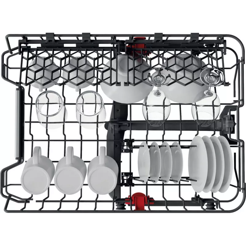 Whirlpool WSBO 3O34 PF X pusiau įmontuojamas indaplovė 10 komplektų