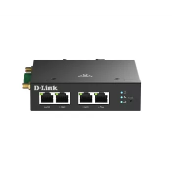 Maršrutizatorius koriniam tinklui D-Link DWM-314-T 4G LTE VPN juodas DIN bėgeliui