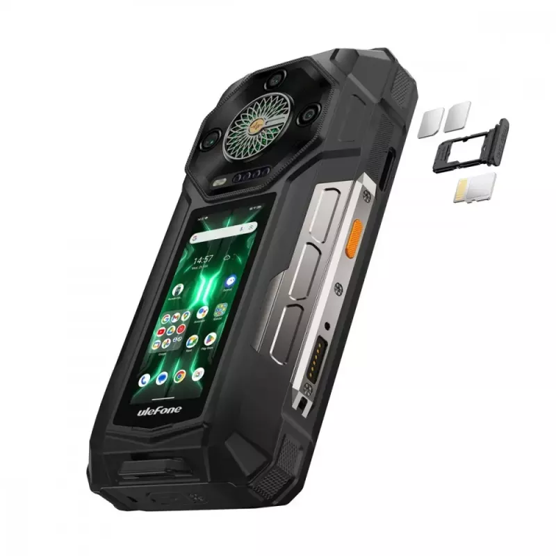 Išmanusis telefonas UleFone Armor 33 Pro 5G 6,3 colio 16GB/512GB Juodas, energijos klasė A