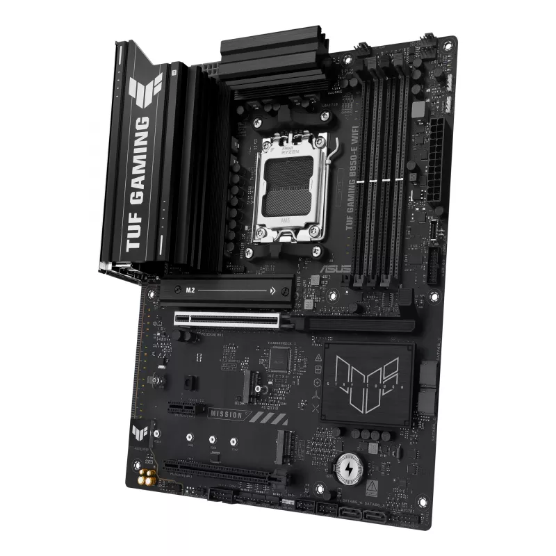 Motininė plokštė ASUS TUF GAMING B850-E WIFI, AMD B850, Socket AM5, ATX, DDR5, 4x DIMM, 3x M.2, Wi‑Fi 6E, 2.5Gb LAN