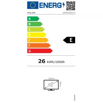 Philips 5500 serija 32PHS5500/12 televizorius 81,3 cm (32 col.) HD juodas