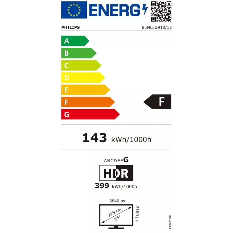 Televizorius Philips 85MLED910/12 85 colių 4K Ultra HD QD-Mini LED 3840 x 2160