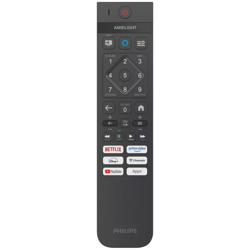 Philips 85PUS9010/12 išmanusis QLED televizorius, 85 col. (216 cm) 4K Ultra HD 144 Hz, Titan OS, Ambilight, Wi-Fi, Bluetooth