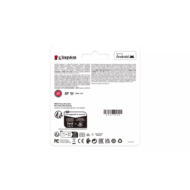 Kingston Canvas Select Plus 128GB microSDXC A1 150MB/s