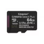 Kingston Technology 64GB microSDXC Canvas Select Plus Gen3 100R A1 vienetinis paketas be adapterio