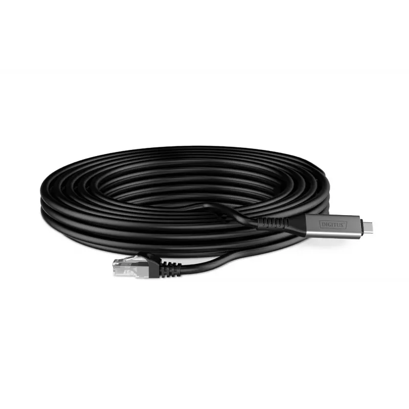 DIGITUS USB-C 3.2 Gen1 – RJ45 Ethernet kabelis CAT6a S/FTP juodas 5m