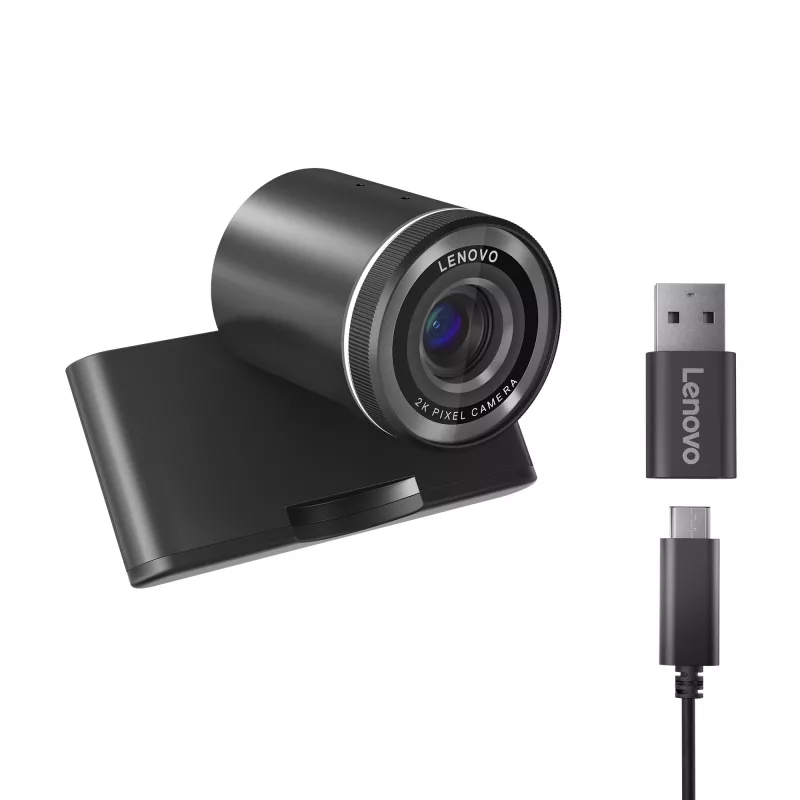 Lenovo 4XC1Q25245 internetinė kamera 4 MP 1920 x 1080 pikselių USB-C Juoda