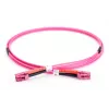 DIGITUS Fiber Optic Patch Cord, LC į LC, daugiamodis OM4 - 2 m; dupleksas, spalva RAL4003