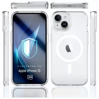 Apsauginis dėklas 3MK Armor MagCase, skirtas Apple iPhone 15 – patvari konstrukcija, magnetinis suderinamumas