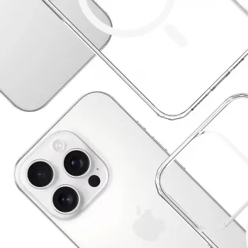 Dėklas telefonui 3MK Armor MagCase iPhone 16 Pro Max, 17,5 cm (6,9 inch), permatomas, PC+TPU