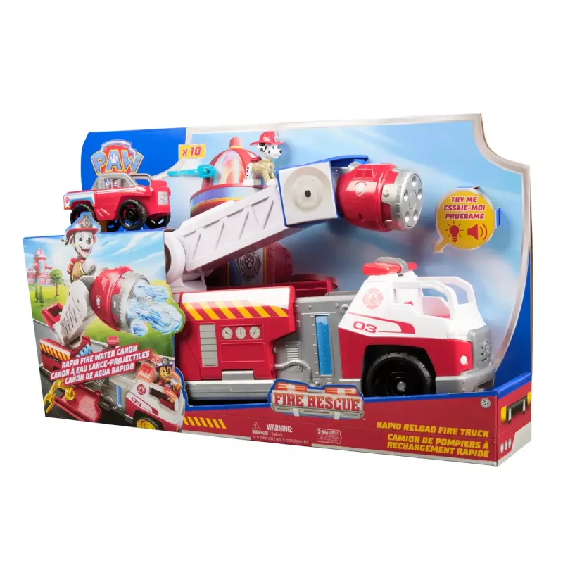 GAISRINĖ MAŠINA PAW Patrol Rapid Reload su Maršalo figūrėle (pažeista pakuotė)