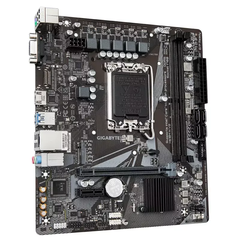 Motininė plokštė GIGABYTE H610M H V2, Intel H610, LGA 1700, Micro ATX