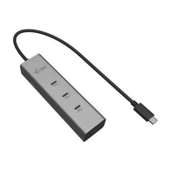 i-tec Metal USB-C įkrovimo stotelė 5 prievadai su USB-C vaizdo išvedimu 8K + Power Delivery 85W