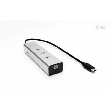 i-tec Metal USB-C įkrovimo stotelė 5 prievadai su USB-C vaizdo išvedimu 8K + Power Delivery 85W
