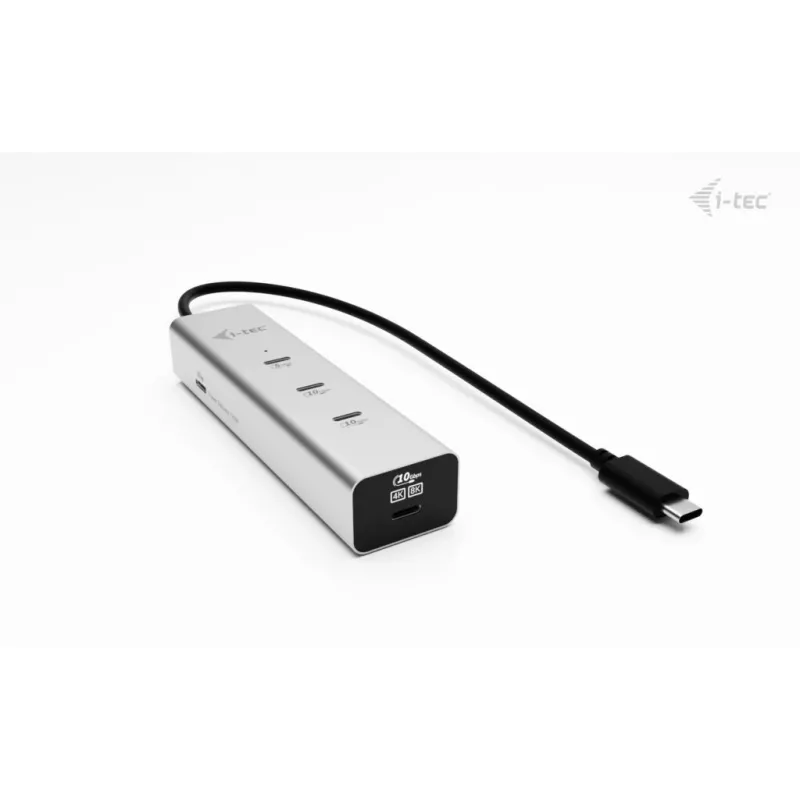 i-tec Metal USB-C įkrovimo stotelė 5 prievadai su USB-C vaizdo išvedimu 8K + Power Delivery 85W