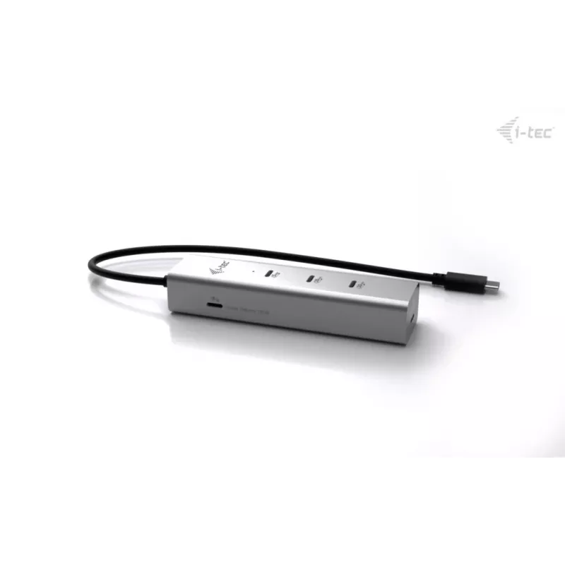 i-tec Metal USB-C įkrovimo stotelė 5 prievadai su USB-C vaizdo išvedimu 8K + Power Delivery 85W