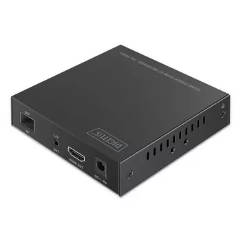 DIGITUS DS-55348 HDMI šviesolaidinis KVM IP ilgintuvų rinkinys, 4K/60 Hz, 40 km/300 m, IP 1G, juodas