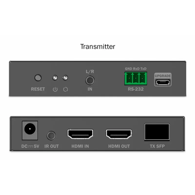 DIGITUS HDMI pluošto prailgintuvų rinkinys - 4K/60Hz, 40 km/300 m, juodas
