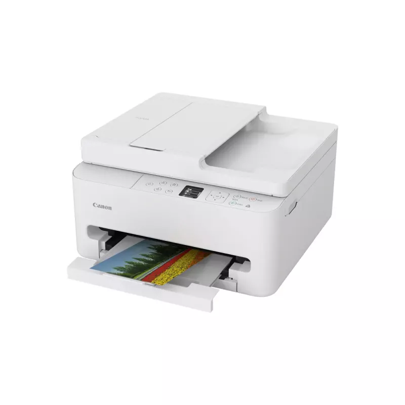 Daugiafunkcinis rašalinis spausdintuvas Canon PIXMA TS7550i — A4, 1200×1200 DPI, Wi‑Fi, spalvotas nuskaitymas/kopijavimas, dvipusė spauda (baltas)